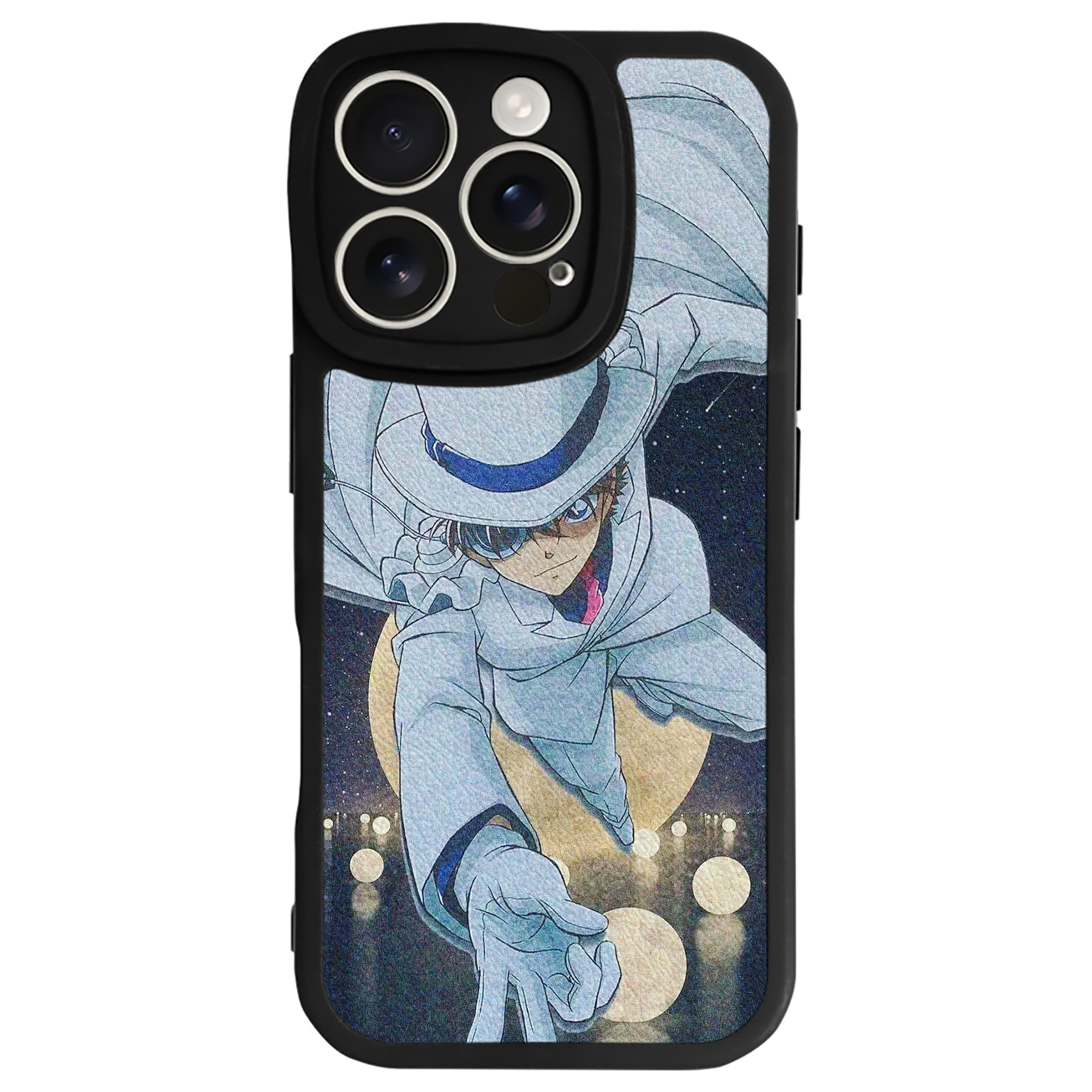 （画像用） 名探偵コナン Detective Conan 【iPhone 16シリーズ対応】シリコンスマホケース（レザー調） 材質：シリコン